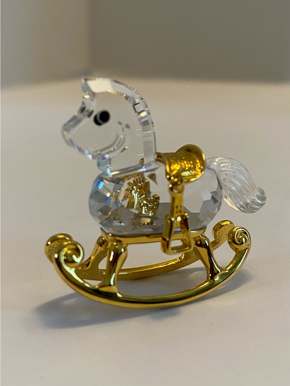 Swarovski Crystal Memories Figurine No Box - Rocking Horse Retired